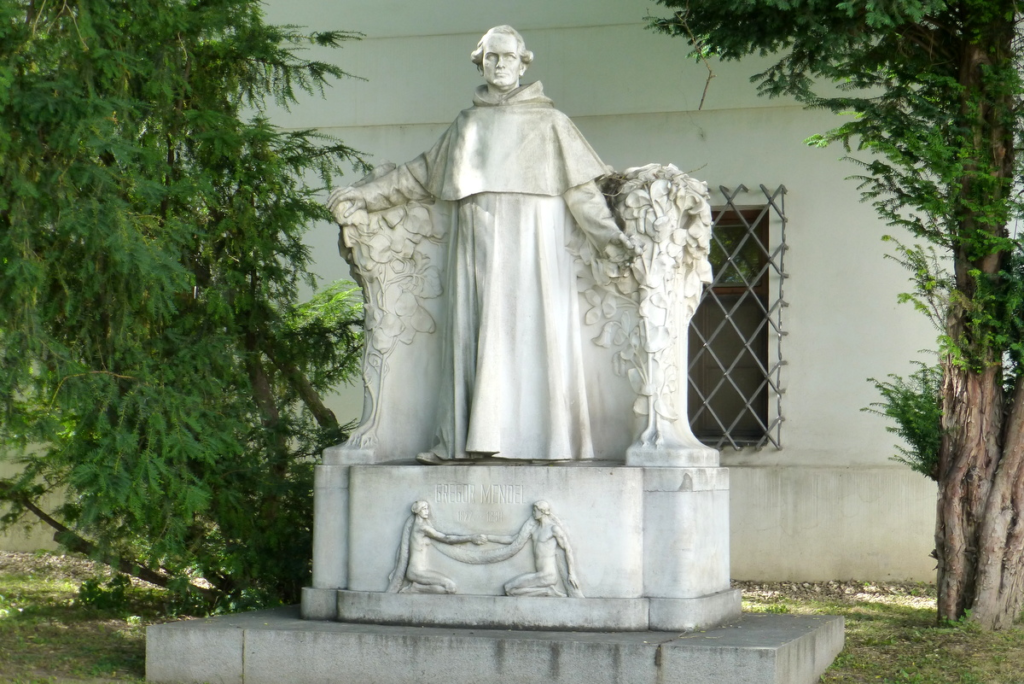 Памятник Менделю в Брно