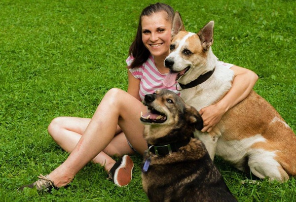 Марта с собаками