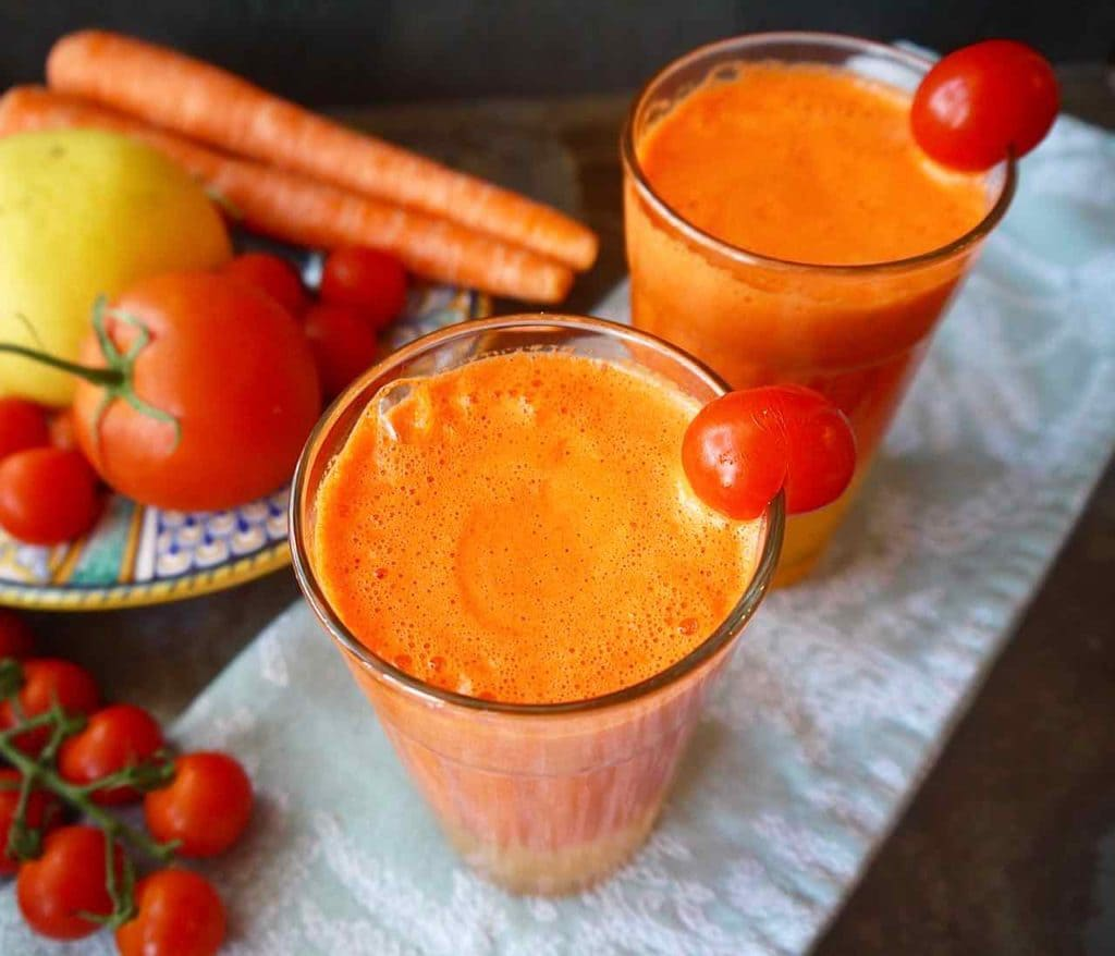 морковный сок с помидорами